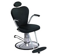 Для парикмахера кресло «Классик» гидравлическое пятилучье хром