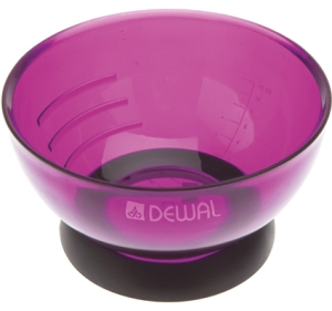 Чаша д/окр DEWAL фиолетовая  прозрачная, 360 мл