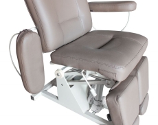 Кресло педикюрно-косметологическое Татьяна электро, 2 мотора высота 640 - 890мм, спина